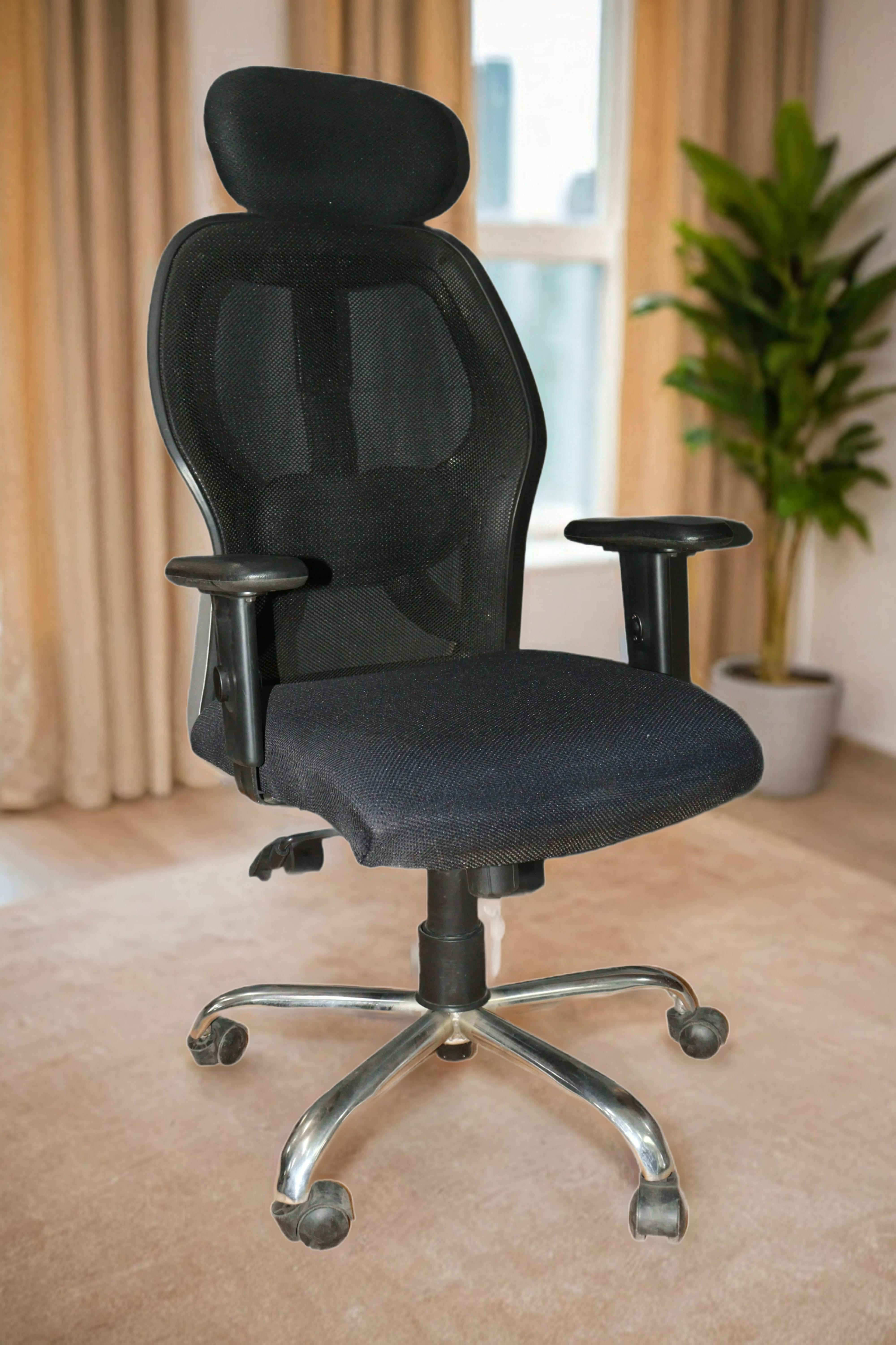 SBF-403-mesh high back headrest chair
